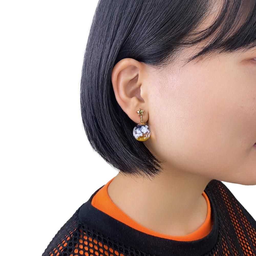 ♡ 空もようさま ♡ クリップイヤリング ♡ 空もようさま ♡ クリップイヤリング 空もよう3 イヤリング