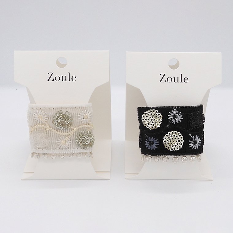 〈2024.1月新作〉embroidery cuff 54 ヘアーカフス ：zoule（ゾーラ） - gargle online |  ガーグル・ゾーラ公式通販
