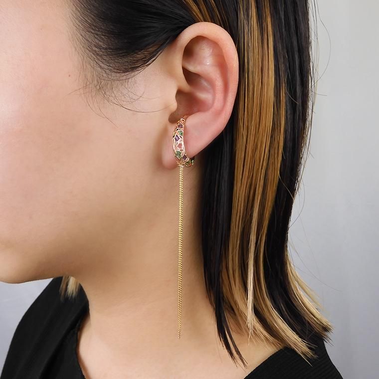 ガルニ　ピアス　イヤーカフ　セット GARNI - 【残り一点】Crockery Ear Cuff(SILVER) | ACRMTSM
