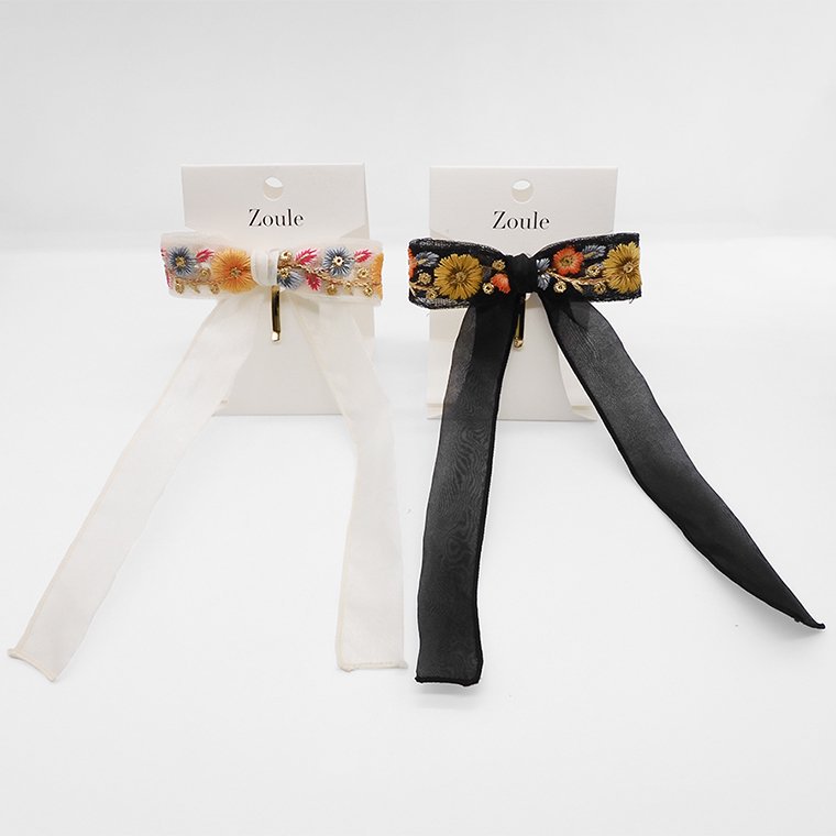 2024.6月新作〉embroidery ribbon ヘアーカフス ：zoule（ゾーラ ...