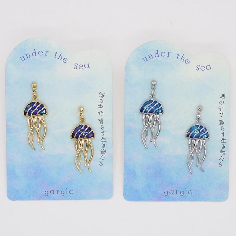 【即出荷】 ピアス リトルクラゲ ：gargle（ガーグル） online gargle - アクセサリー