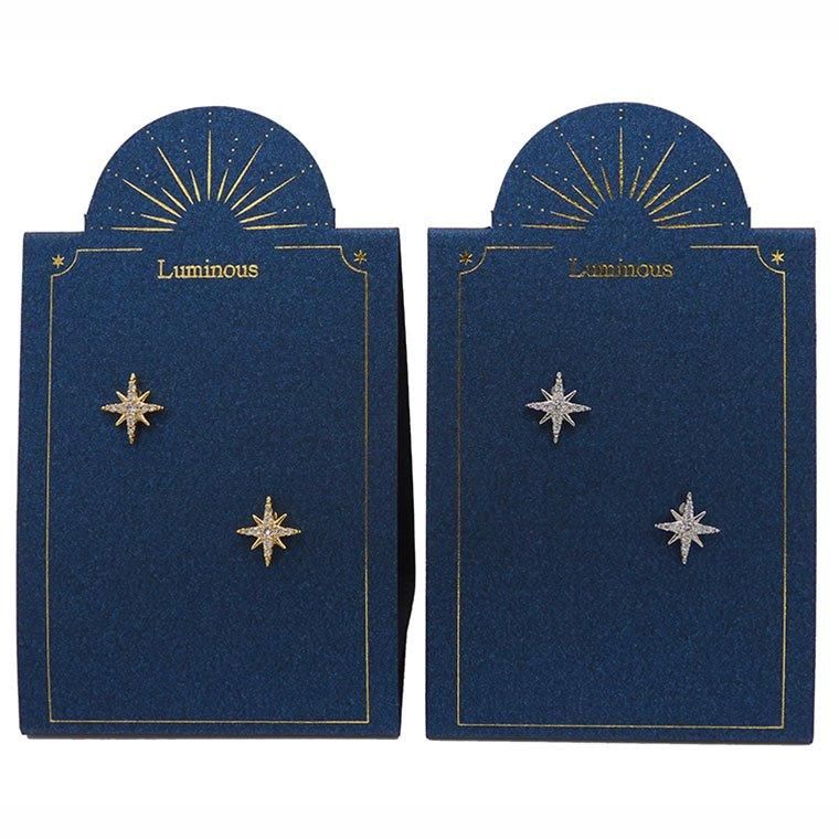 【中古美品】guriguri キラハート&ガールピアス K10にこちゃんピアス | ハートモチーフ - La ciel（ラ・シエル