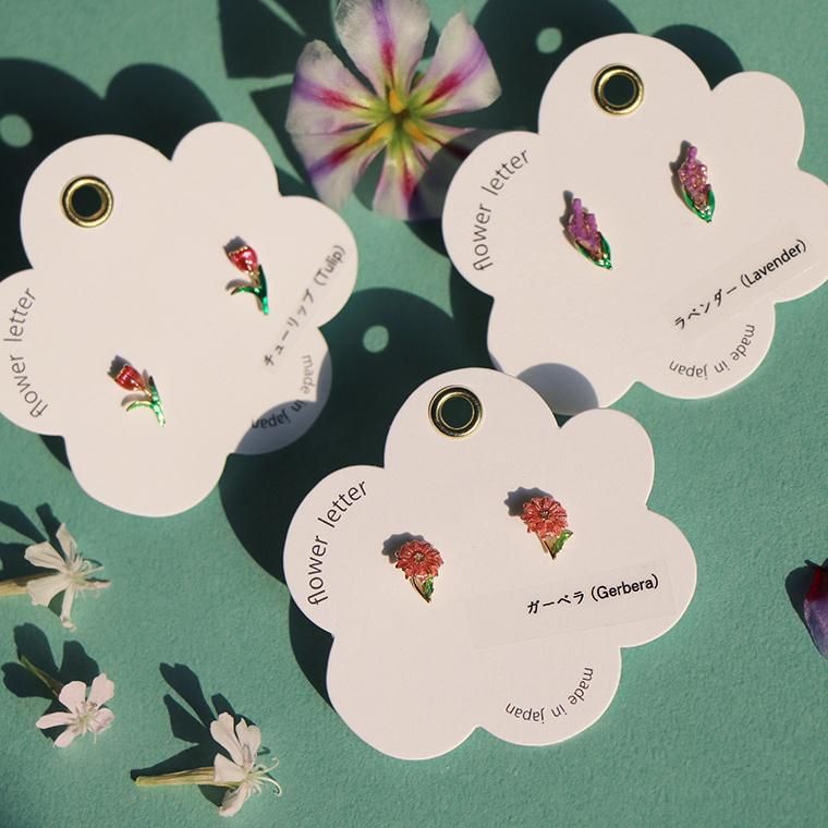 flower letter5 ピアス ：zoule（ゾーラ） - gargle online