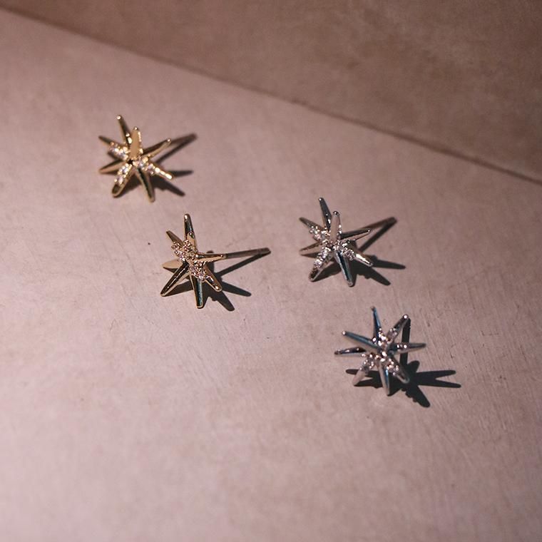2025.9月新作〉mini decagram ピアス ：zoule（ゾーラ