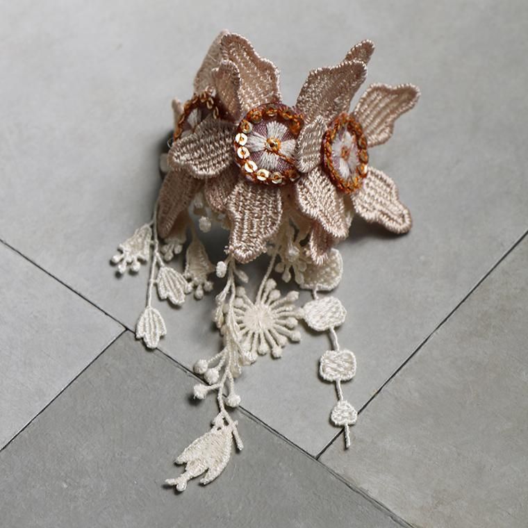 2025.9月新作〉embroidery cuff94 ヘアーカフス ：zoule（ゾーラ