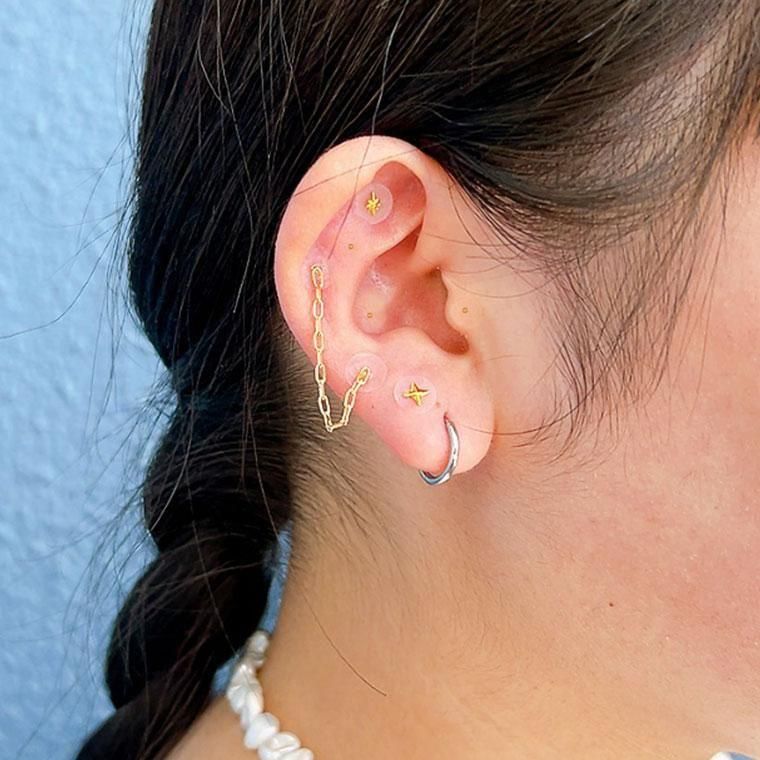 クルエラ様　耳つぼジュエリー 10枚セット 耳つぼジュエリー，耳つぼアクセサリー、耳ツボjewelry、耳つぼ