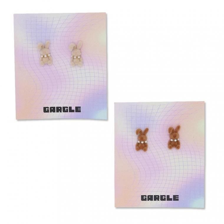 ピアス Inui 2025.12月新作〉フロッキーラビット ピアス：gargle（ガーグル