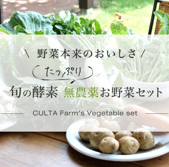 旬の酵素たっぷり【無農薬お野菜セット】小箱 - CULTA Farm