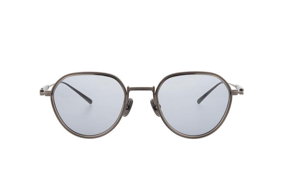 Lunetta BADAクラシックラウンド型サングラス グレー/カモフラージュ Lunetta BADAクラシックラウンド型サングラス グレー/カモフラージュ