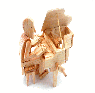 オートマタ／Pianist <br>木製カラクリ組み立てキット