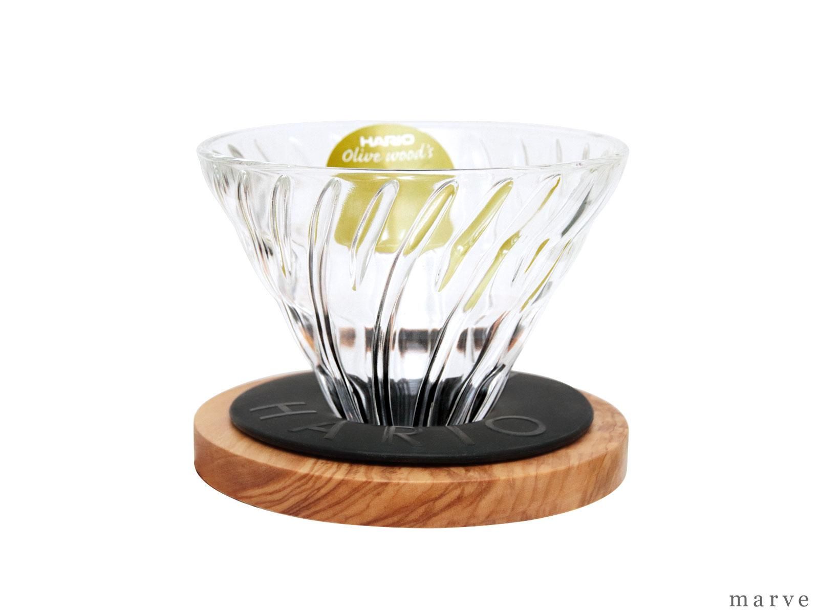 HARIO V60透過ドリッパー オリーブウッド02(1~4杯用)【+ペーパーフィルター40枚プレゼント!】 - mp COFFee GEAR ONLINE SHOP (エムピーコーヒーギア)コーヒーツールの専門ショップ HARIO V60透過ドリッパー オリーブウッド02(1~4杯用)【+ペーパーフィルター40枚プレゼント!】 - mp COFFee GEAR ONLINE SHOP (エムピーコーヒーギア)コーヒーツールの専門ショップ