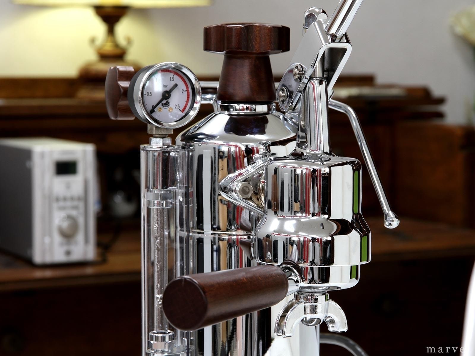 la Pavoni ラ・パボーニ　”PROFESSIONAL” PLH　ウッドレバーグリップ　エスプレッソマシン - mp COFFee GEAR  ONLINE SHOP （エムピーコーヒーギア）コーヒーツールの専門ショップ