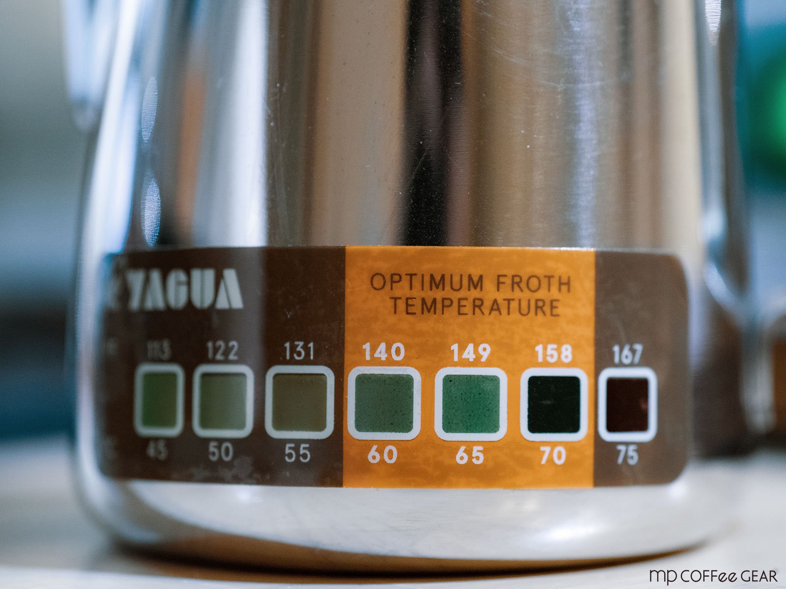 ミルクジャグ用　温度ラベル - mp COFFee GEAR ONLINE SHOP （エムピーコーヒーギア）コーヒーツールの専門ショップ