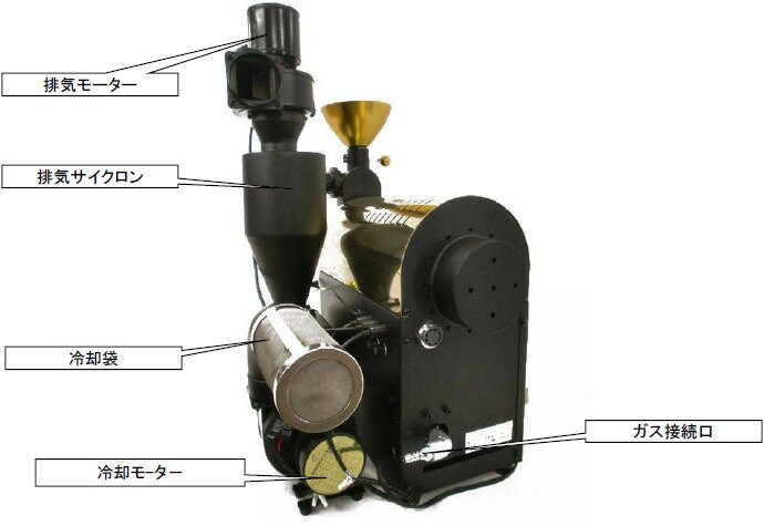 【受注製造品】　ガス式 ロースター機　コーヒー ディスカバリー