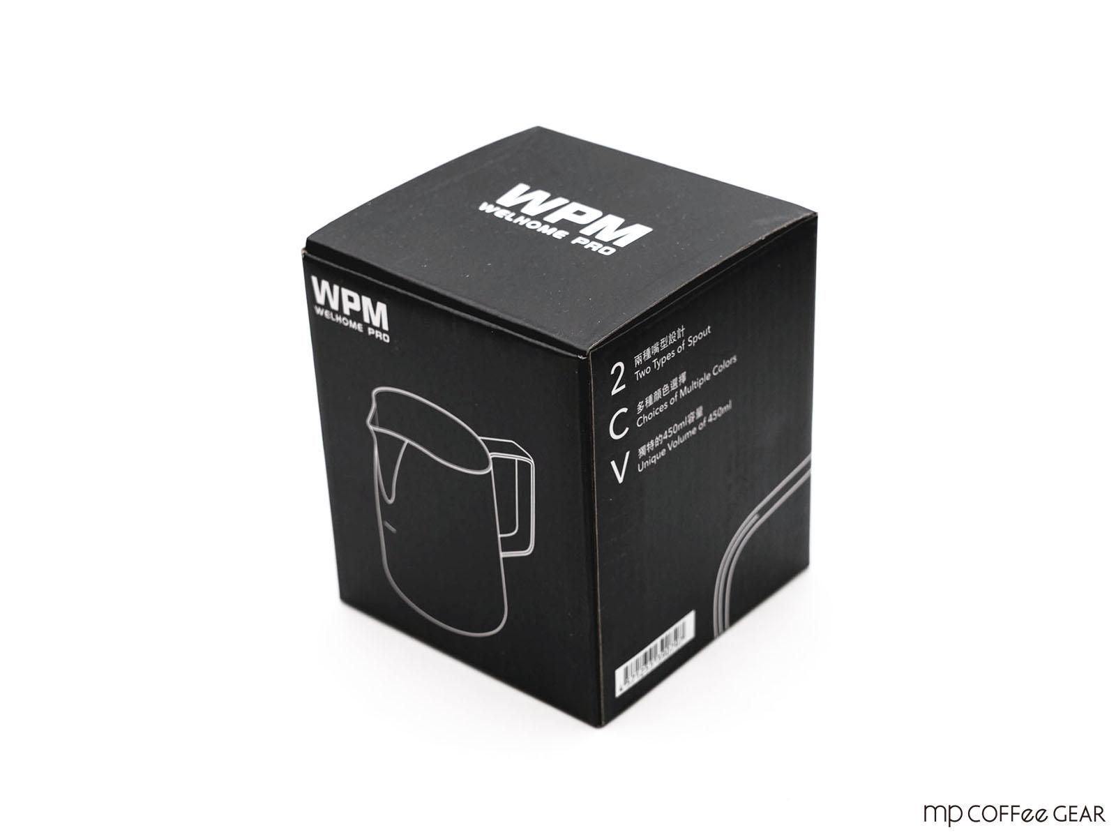 エスプレッソマシン 黒 ミルクピッチャー付き WPM ステンレス ミルクピッチャー(シャープスパウト) 黒つや消し