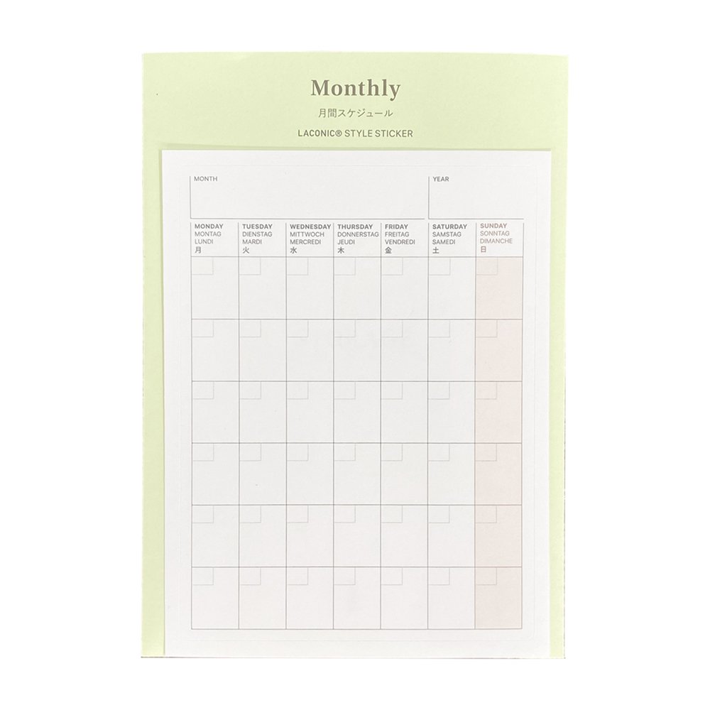 <img class='new_mark_img1' src='https://img.shop-pro.jp/img/new/icons6.gif' style='border:none;display:inline;margin:0px;padding:0px;width:auto;' />スタイルステッカー Monthly