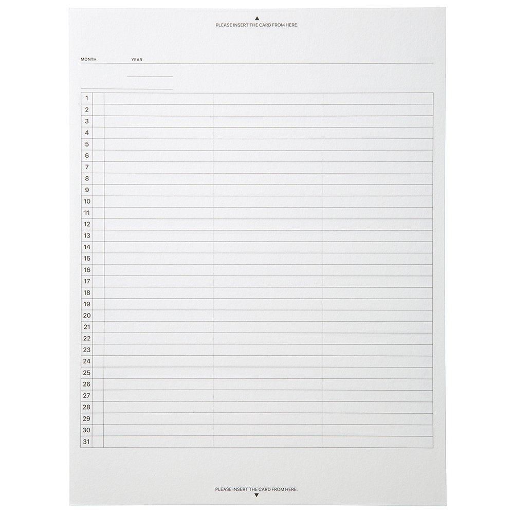 A5 フィールドパッド・リフィル ガントチャート・マンスリー(日付