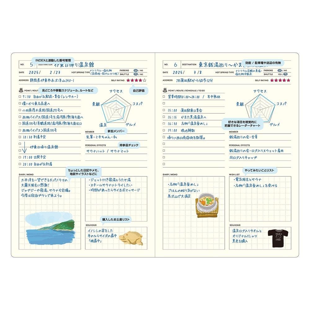 STYLE NOTEBOOK B6／スタイルノート B6 onsen【LGF42
