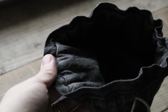 【美品】paisano リネン巾着 サイズL リネン巾着L - muna online store