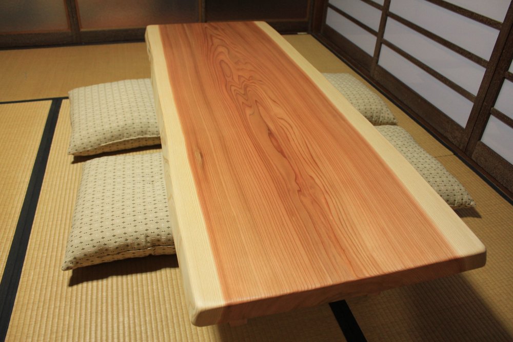 破格/激安　杉　一枚板　無垢材　カウンター　テーブル　ビンテージ　アップル社