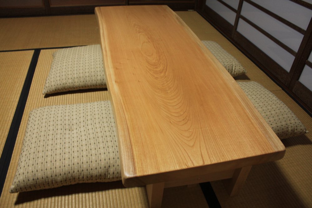 一枚板　ローテーブル　欅　 - 一枚板・ローテーブルが選び安い直販店　ウッドショップイチワン　5代目木材屋
