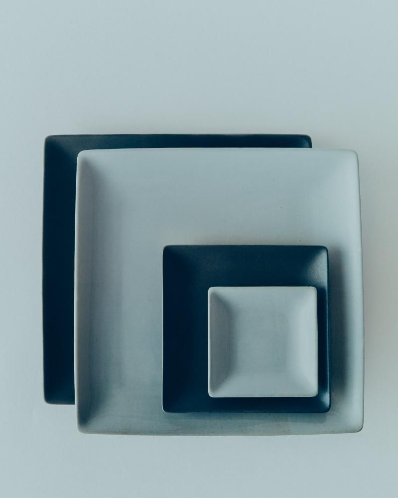 角100/160/273 長角320 皿 グレー/ブルーグレー - shop | 南景製陶園