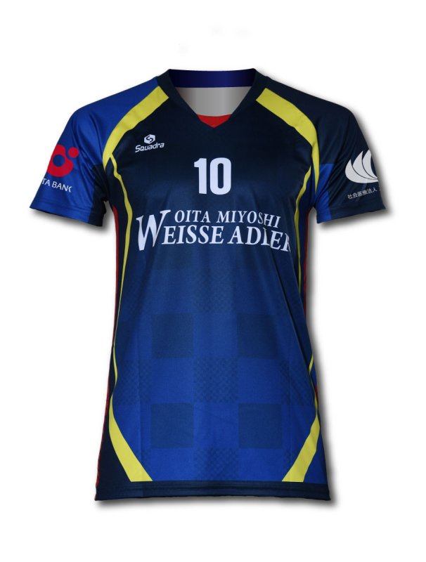 大分三好ヴァイセアドラー　2022-23シーズン オーセンティック1stユニフォーム　ゲームシャツ （ブルー）［SQUADRA］