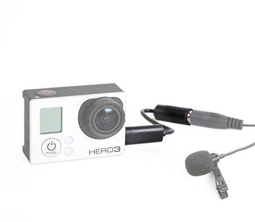 黒 Movo GMA100 3.5mm Female Microphone アダプターケーブル GoPro HERO3, HERO3+ &  HERO4用 [並行輸入品] - WES PREMIUM STORE
