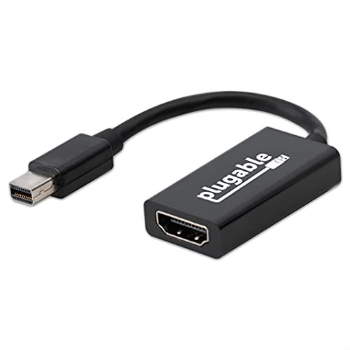 Plugable Mini DisplayPort - HDMI 変換アダプター アクティブ MDP-HDMI MDP ポート搭載システム互換 4K@ 60Hz対応 Surface Pro、Macシス - WES PREMIUM STORE