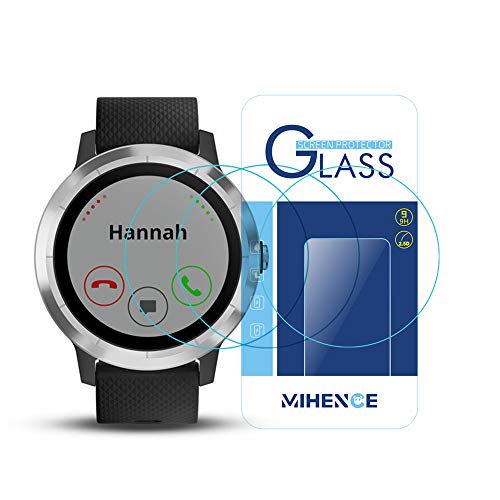 3枚) (ガーミン) Garmin Vivoactive 3 保護フィルム，MIHENCE 9H ガラス保護フィルム 対応 ガーミン Smartwatchスマート腕時計 - WES STORE