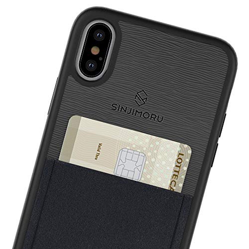ブラック Iphone X Xs ケース Sinjimoru アイフォンx Xs ケース カードケース カード収納ができる アイフォンケース Suica Pasmo 定期入れ Sinjimoru Wes Premium Store