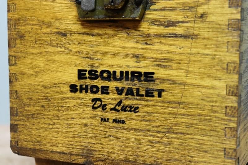 【1950s USA vintage】シューシャインボックス　靴磨き USA vintage】KIWI シューシャイン 靴磨き ボックス 木箱 - メルカリ