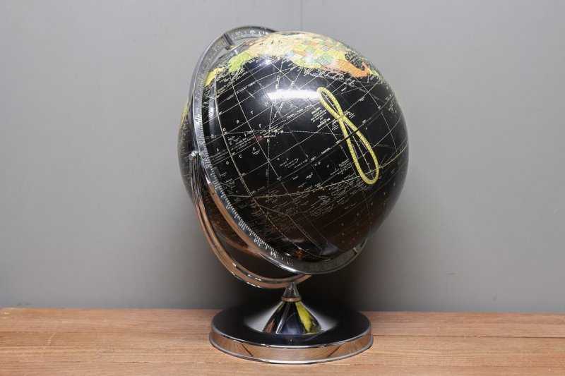 1940s Black Ocean Globe / 西小山ヴィンテージ Unknown Furniture