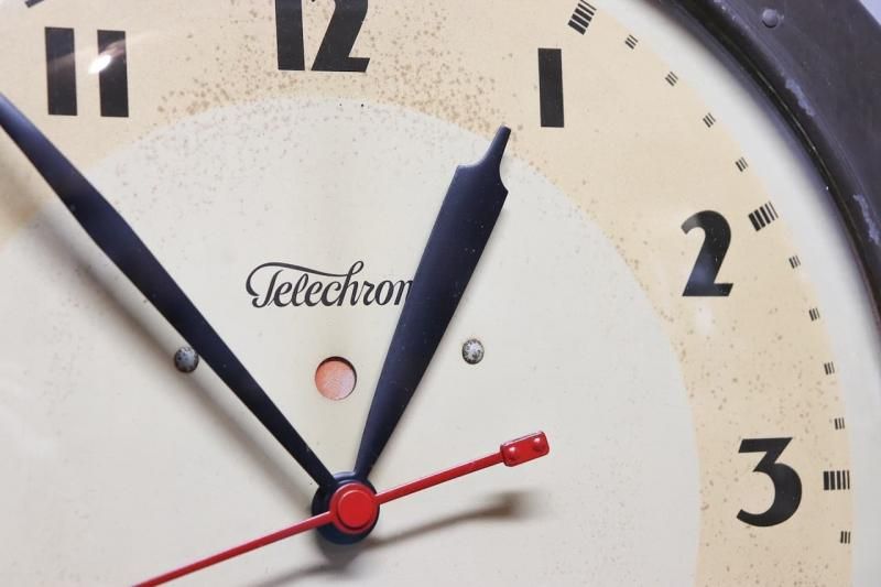1940s Industrial Wall Clock
