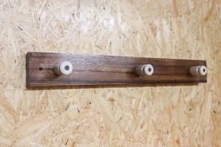 Zebra wood Wall Hanger / C