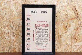 1915 Weekly Calendar&Frame