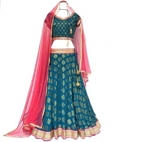 レヘンガ ／ Lehenga ◇◇ インド 民族衣装 ダンス衣装 ボリウッド ...