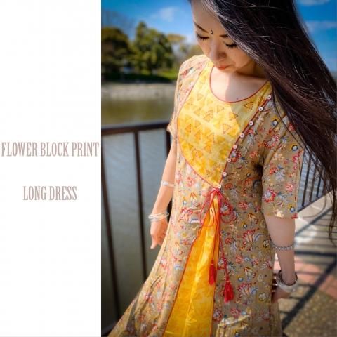 Block Print Dress 3 ブロックプリント ワンピース インドボヘミアン インドファッション ダンス衣装 インド サリー巻きスカートなど民族衣装リメイクファッション通販専門店rudraksha Block Print Dress 3 ブロックプリント ワンピース インドボヘミアン インドファッション ダンス衣装 インド サリー巻きスカートなど民族衣装リメイクファッション通販専門店rudraksha