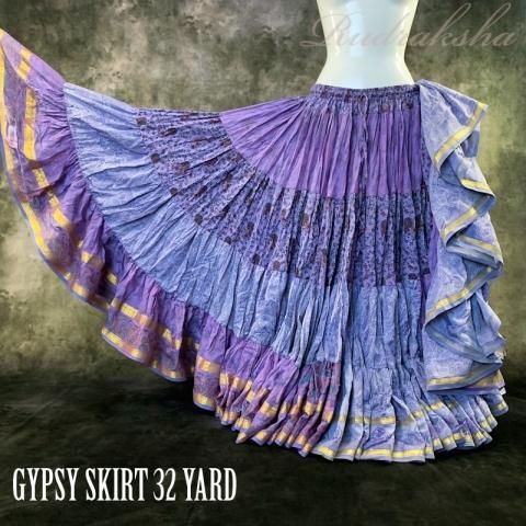 ジプシー スカート 32ヤード 玉虫色 インドシルクサリー生地 ベリーダンスフォークロア衣装 トライバル衣装 フラメンコ衣装 Rudrakshaオリジナル ジプシー スカート 32ヤード 玉虫色 インドシルクサリー生地 ベリーダンスフォークロア衣装 トライバル衣装 フラメンコ衣装 Rudrakshaオリジナル