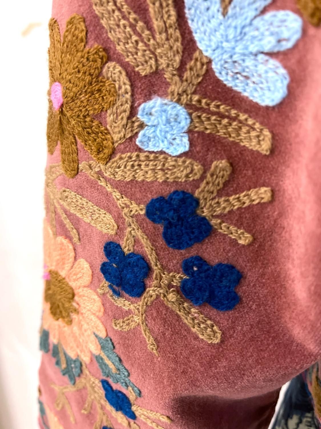 スザニジャケット ≪ピンクブラウン≫ UNISEX スザニ刺繍