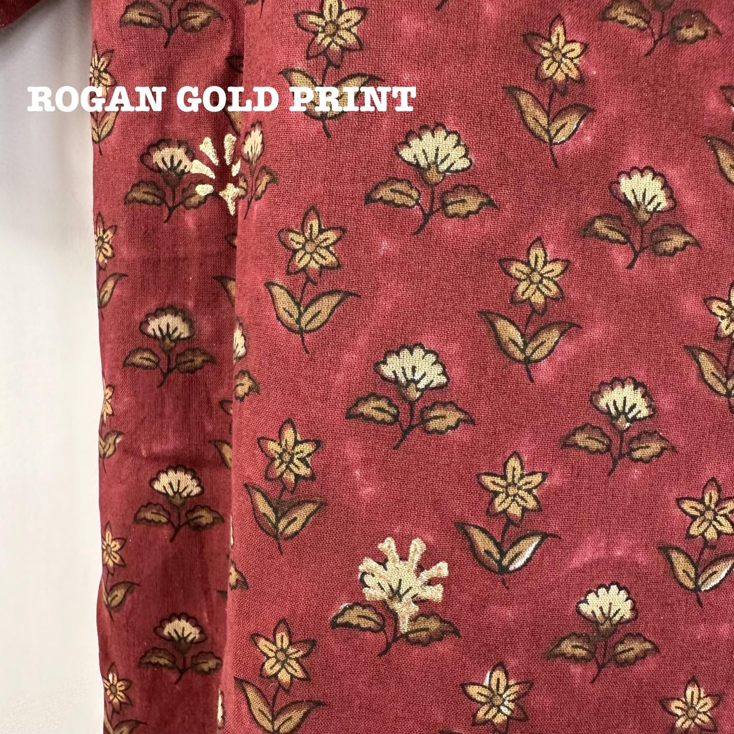 RUDRAKSHA ハンドブロックプリント インド綿カシュクールワンピース