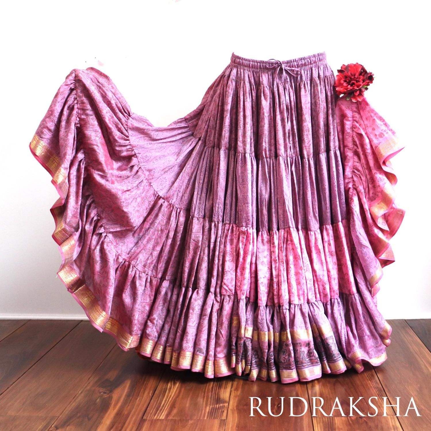 25ヤードスカート☆ジプシー☆トライバル☆輸入☆インド製☆チョリ