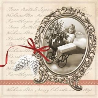 ペーパーナプキン（33）AMB：（5枚）CHRISTMAS LETTER-AM249