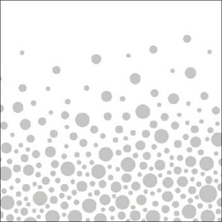 ペーパーナプキン（33）AMB：（5枚）Sparkling Dots Silver -AM523