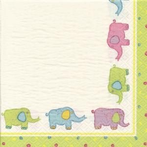 ペーパーナプキン（33）caspari：（5枚）Baby Quilt-CA98