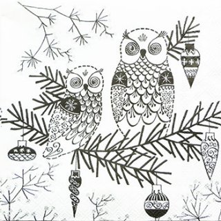 ڡѡʥץ25)IHR5OWL ORNAMENTʥۥ磻ȥ֥å-IH7325