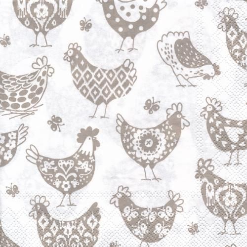 ڡѡʥץ33)IHR5PATTERN HENS white linen-IH226