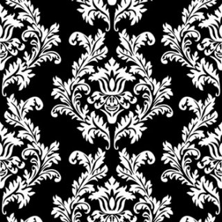ペーパーナプキン（33)Maki：（5枚）Black & White Wallpaper-MA33