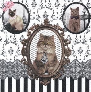 猫薔薇スィーツ壁掛けデコパージュ 猫薔薇スィーツ壁掛けデコパージュ