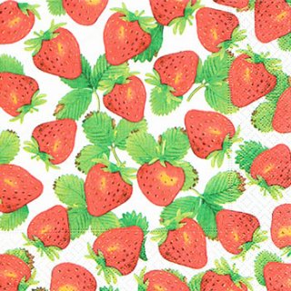 ペーパーナプキン（33)paper：（5枚）Strawberry picking-PA183